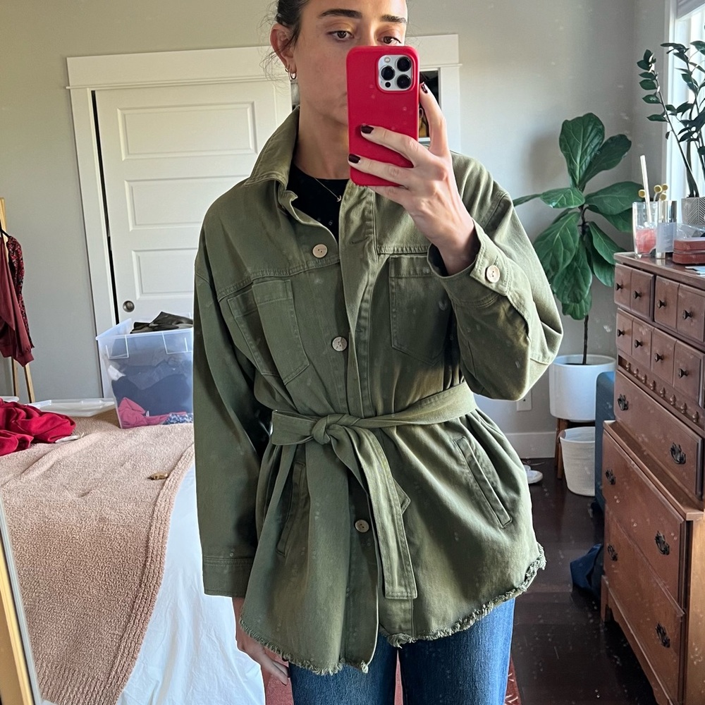 Zara green jacket